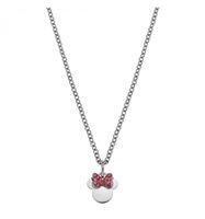 Collana Disney Bambino DISNEY PREZIOSI PER BAMBINI IN ARGENTO MICKEY e MINNIE MOUSE in Acciaio Cristallo N600583RPL-B.CS